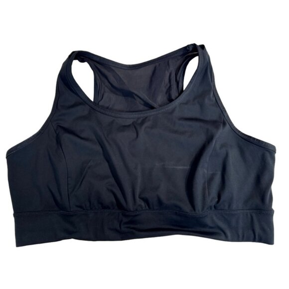 Penningtons Active Zone Plus Size 3X Woman Black Sports Athletic Bra - Picture 1 of 6